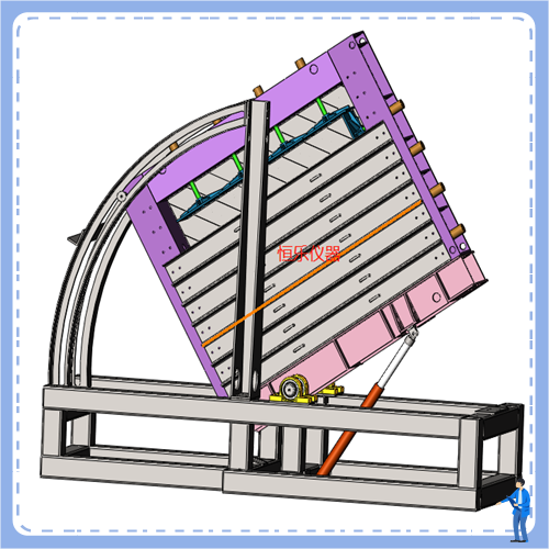 倾斜多煤层三维开采模拟试验系统-HLMN